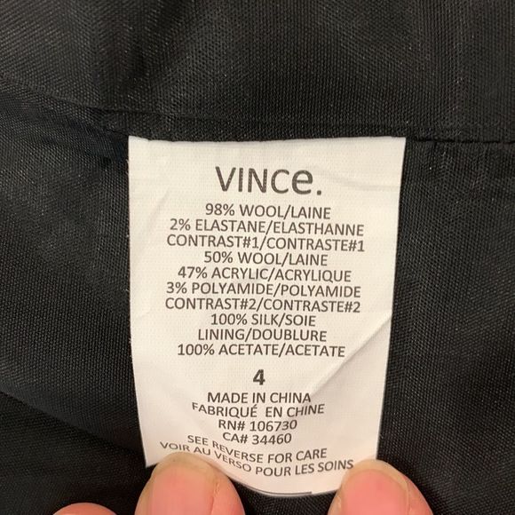 Vince wool jacket with buttoned front size 4 - Picture 13 of 16